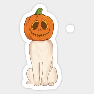 labrador retriever is a Jack-o-Lantern Sticker